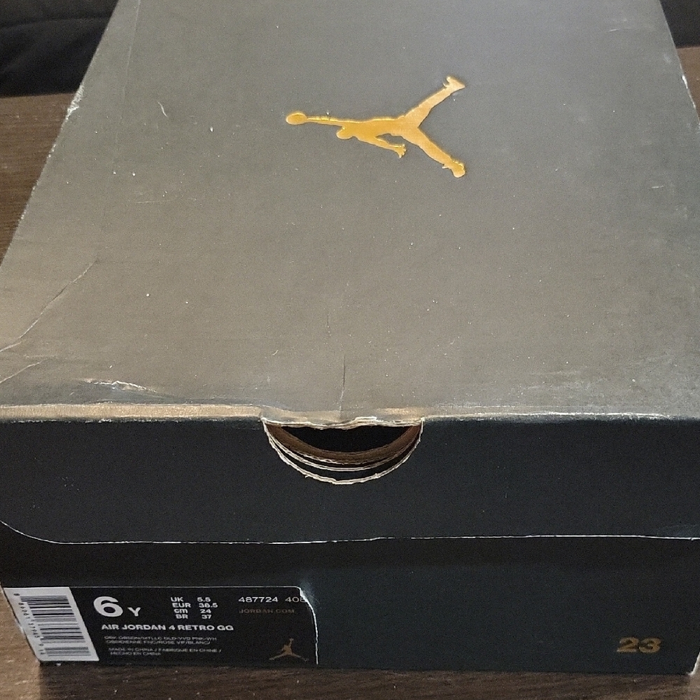 Air Jordan 4 Retro GG Rare "Denim" (2016) W7.5/M6Y NEW W/BOX - Picture 11 of 11